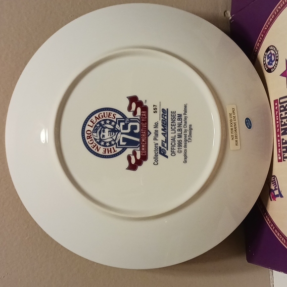 Negro Leagues Baseball Collector Plate #557 - Picture 7 of 7